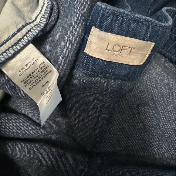 LOFT Denim Drawstring Short - Picture 4 of 4